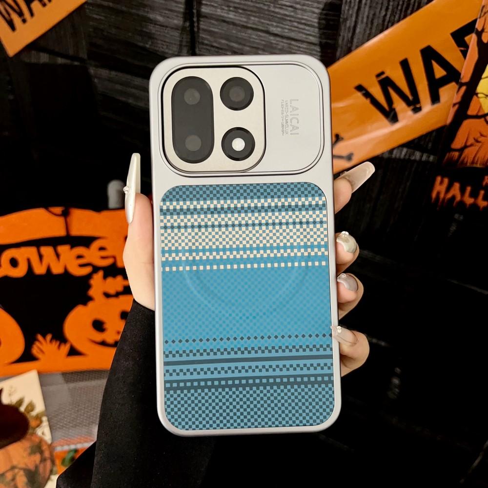 

Бізнес Ретро Келар Вуглецеве Волокно для Magsafe Чохол для Oneplus 15 Магнітна Бездротова Зарядка Захист Ударостійкий Чохол Funda OnePlus 15 синій