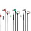 Corded Headphones In Ear 3.5mm Ear Sports Earbuds Earphones with Microphone for PC Computer Laptops Tablets Smartphones