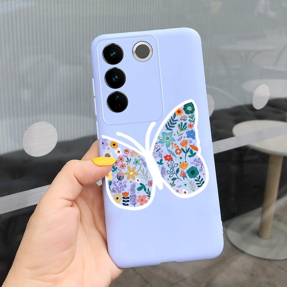 For Vivo V27 Pro Case Vivo V27e Back Cover Fashion Candy Color Painted Funda For Vivo V27 5G V 27e V27Pro V2237 V2230 Soft Shell