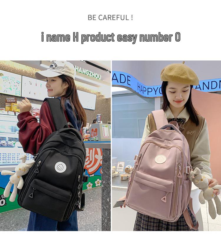 Trendiger vielseitiger Rucksack im koreanischen Stil für Studenten und Reisen - Großes Fassungsvermögen, lässig, Unisex-Design