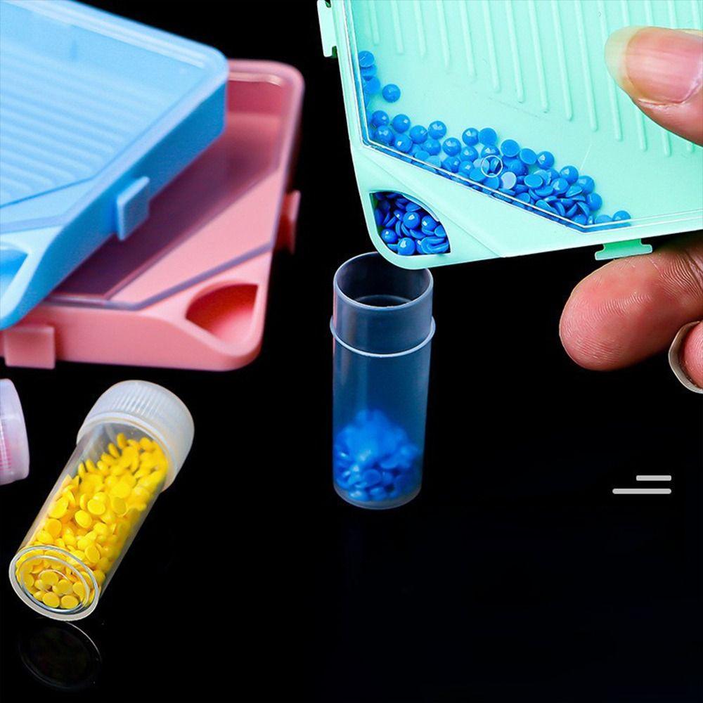 DIY Craft Diamond Painting Tray Embroidery Drill Storage Container for Nail Art