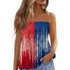Summer Tube Tops For Women,Cute Sexy Off Shoulder Print Sleeveless T-Shirt