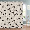 Cartoon Animal Alphabet Shower Curtain Kids ABC Educational Learning Tools Baby Girls Boys Colourful Bath Curtain Bathroom Decor