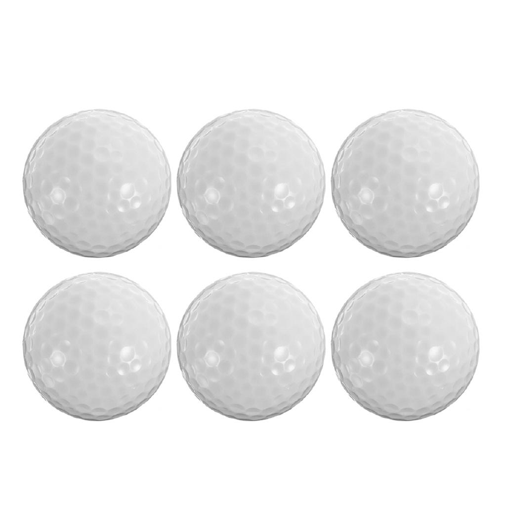6Pcs Golf Balls Glow In Dark Night Golfing Luminous Fluorescent Golf Ball Light Up Golf Balls LED