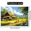 2D plane, 1 tropical rural life background, suitable for parties, weddings, birthdays and anniversaries