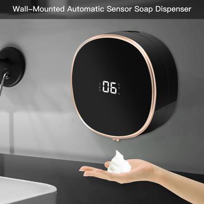 Electric Touchless Soap Dispenser Wall Mount IPX5 Waterproof Rechargeable Battery Operated High-tech