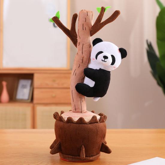 Dancing Climbing Singing Talking Animal Plush Toy Electric Tree Cactus Toy Children Interactive Animal Toy Repeats What