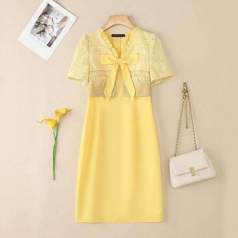 ZANZEA Women Print Patchwork V-Neck Summer Casual Short Sleeve Dress