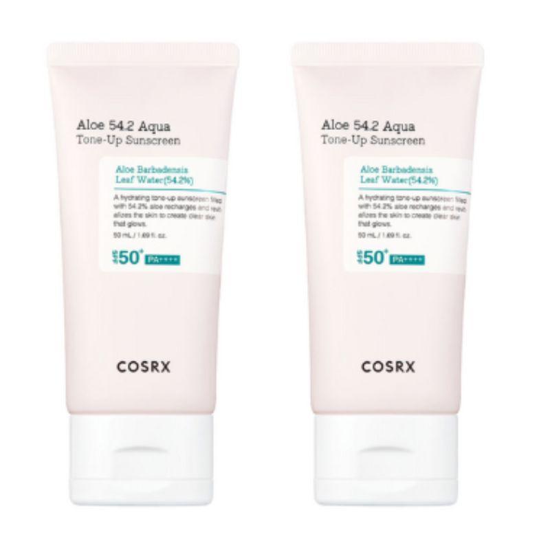 

COSRX Aloe 54.2 Aqua Tone-up Солнцезащитный крем SPF50+ PA++++ (50 мл × 2)