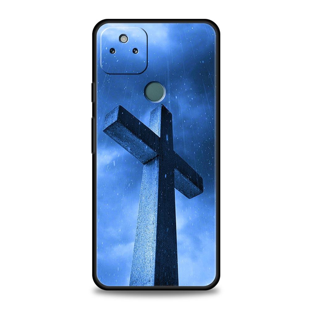 

Phone Case Cover for Google Pixel 10 9 8 7 6 7A 6A Pro Shockproof Soft TPU 10 9 Pro XL Bag Faith Christian Religious Jesus Clear Pixel 9A