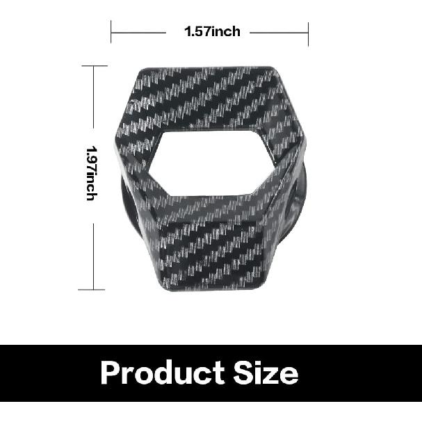 VARGTR Universal Engine Start/Stop Button Cover,Aluminum Alloy Car Power Control Trim,Push to Start Button Cover Key Protective Cover for Civic CRV