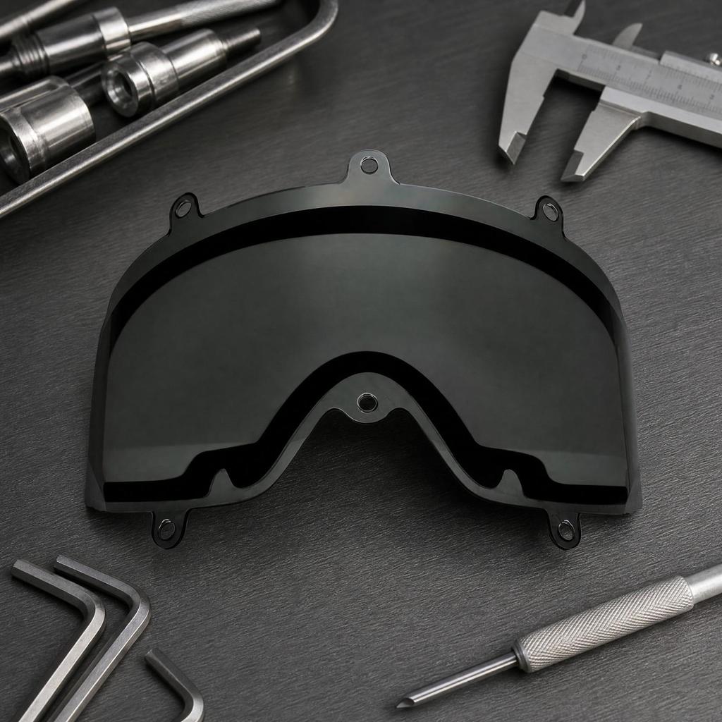 Curved Downhill Eyewear Replacement Lens Easy to Replace Ski