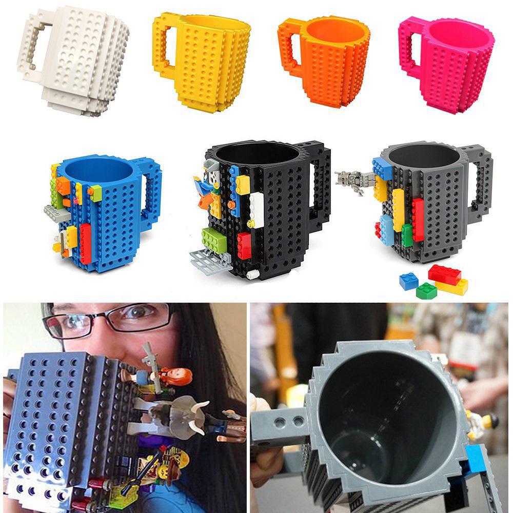 Premium Quality Build A Brick Mug With Unique Building Blocks Design Coffee Cup