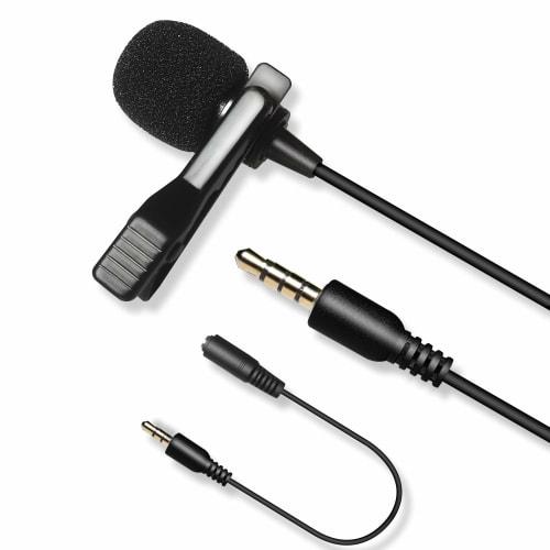 Nicama LVM7 Mini Clip-on Microphone, Pin Microphone, Condenser Microphone, Omnidirectional, High-Performance, for DSLR Cameras, Camcorders, Audio Reco