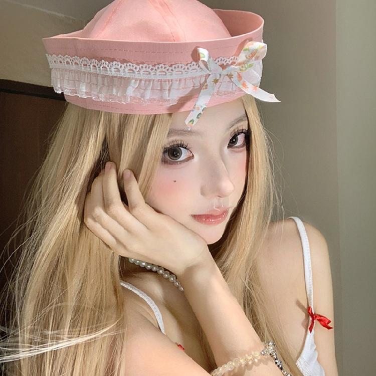 Sophisticated Unisex Hats Unique Weathered Stylish Hat Beautiful Bows Beret Hat for Women and Girls Accessory