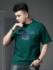 European Station 2025 Summer New Men's Trendy Gold Foil and Rhinestone Round Neck Short-Sleeve T-Shirt Fashion Brand Half-Sleeve Top for Men