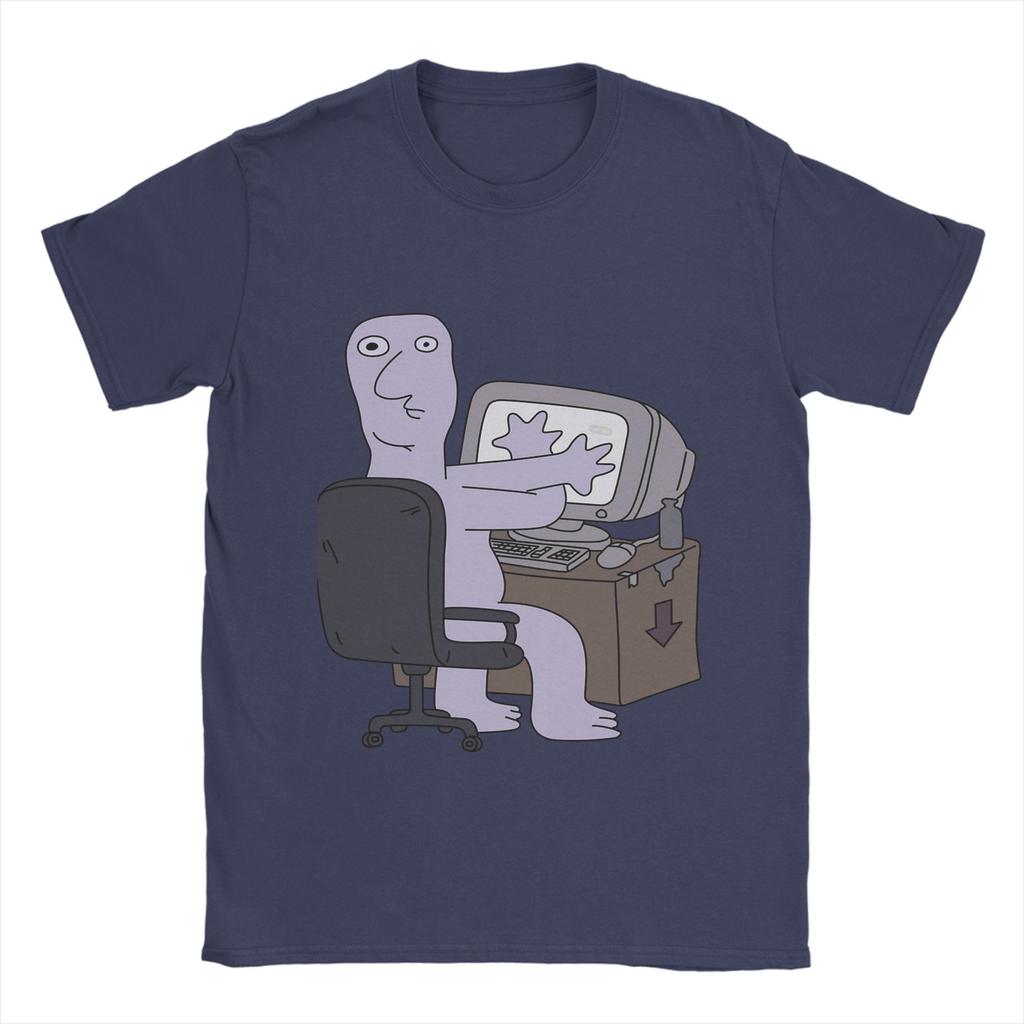 Smiling Friends T-Shirts Herren Reine Baumwolle Lustige T-Shirts Rundhals T-Shirts Kurzarm Kleidung Geschenkidee