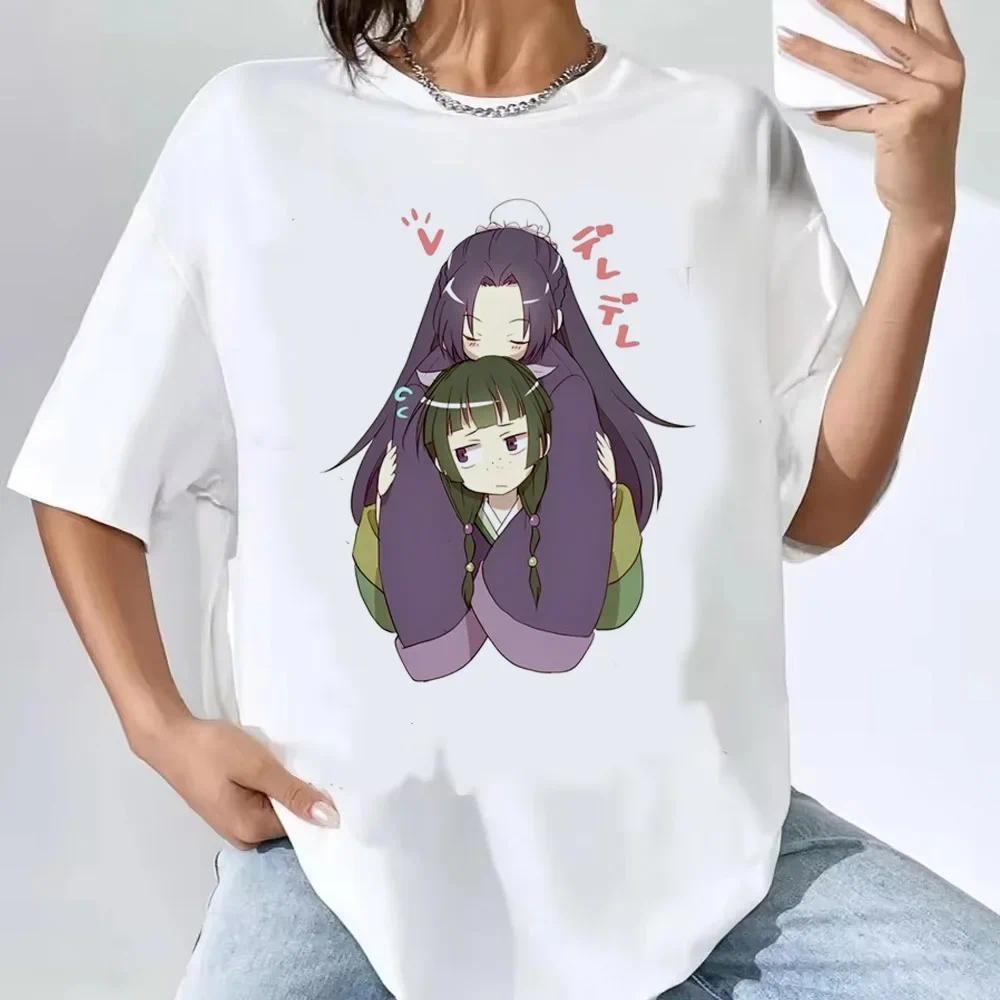 Kusuriya No Hitorigoto Maomao T Shirt Women Kawaii Short Sleeve Cartoon Tshirt Anime Aesthetic Y2k Harajuku Tshirt Female