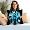 1 Piece Of Trendy And Cool Number 67 Robot Pillowcase (Pillow Insert Not Included), Street Style Creative Print Cushion, Suitabl