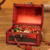 Antique Wooden Jewelry Storage Box - Retro-Style Wedding or Gift Box