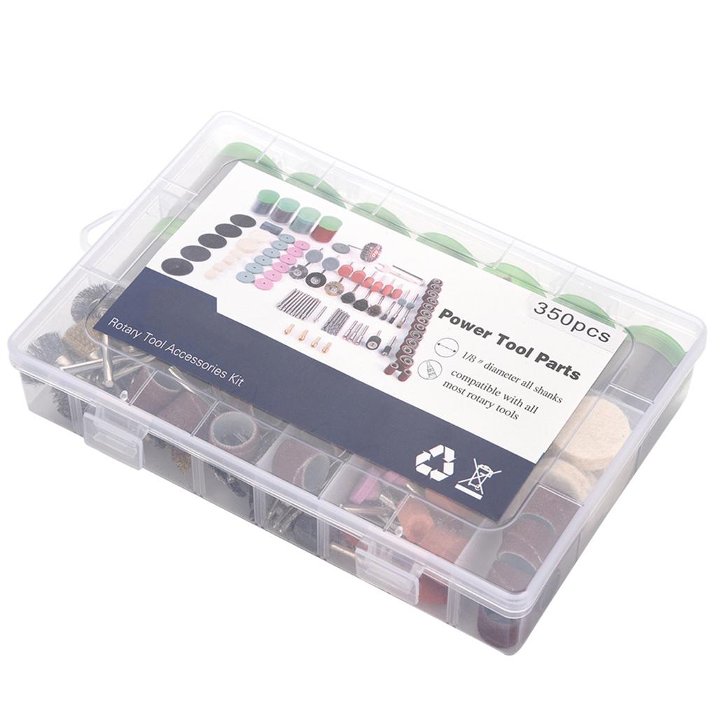 350pcs Grinding Sanding Wheel Polishing Rotary Tool Accessory Kit Set
