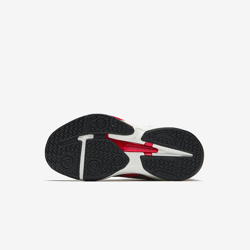 Anta Kids Fly Knight 9.0 Trendy Comfortable Physical Test Non-Slip Wear-Resistant Breathable Low-Top Running Shoes Kids Sneaker Black Red 312519965-2