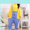 Minions Cartoon Animal Pajamas With Fleece Material For Kids And Adults Home Wear
