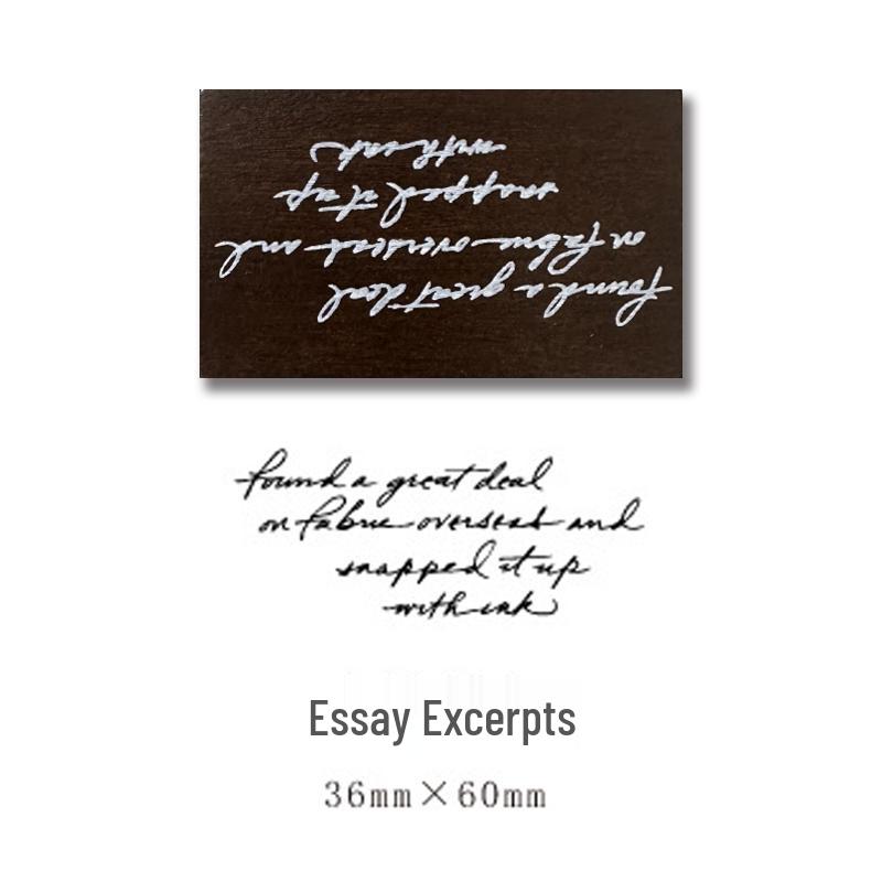 Retro Floral Wood Stamps for Simple Versatile Journals & Watercolor Art