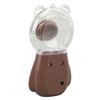 Nano Mist Sprayer Cute Bear Shape 300ML USB Humidifier Skin Moisturizing Facial Mister with Timing Brown