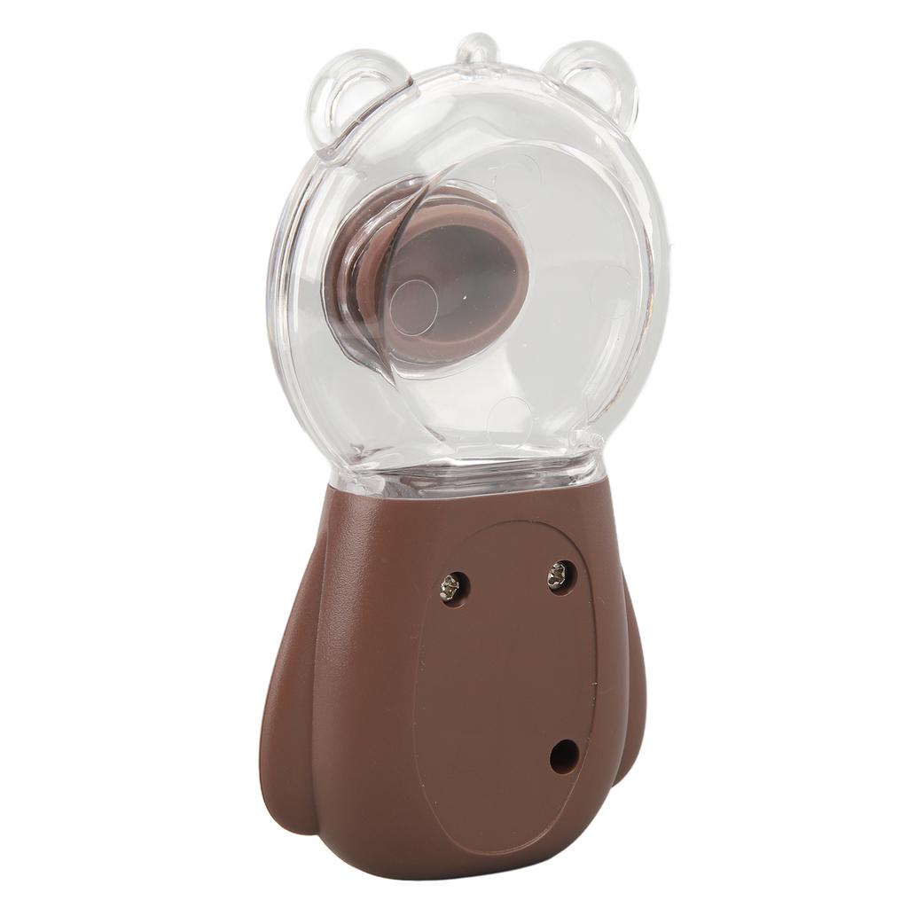 Nano Mist Sprayer Cute Bear Shape 300ML USB Humidifier Skin Moisturizing Facial Mister with Timing Brown