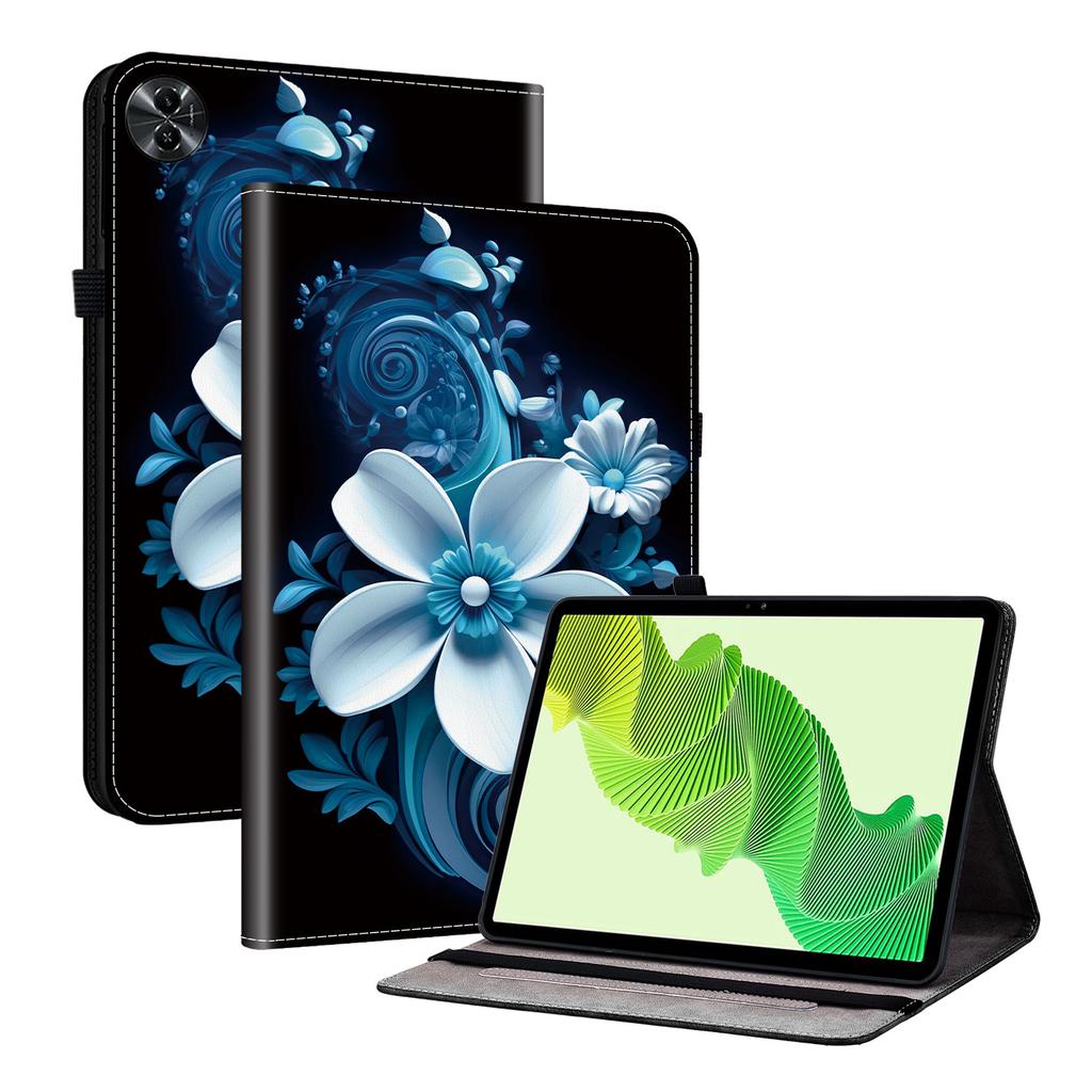Custodia per Tablet in Pelle PU per Realme Pad 2- 11 Stili! Durevole, con 2 fessure per supporto, portapenne e fessure per carte, cover posteriore flessibile in TPU