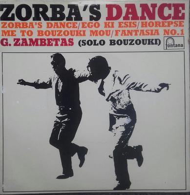 Disque 7 pouces GEORGE ZAMBETAS - Danse de Zorba TE17467 Fontana 1965 Royaume-Uni Folk Occasion