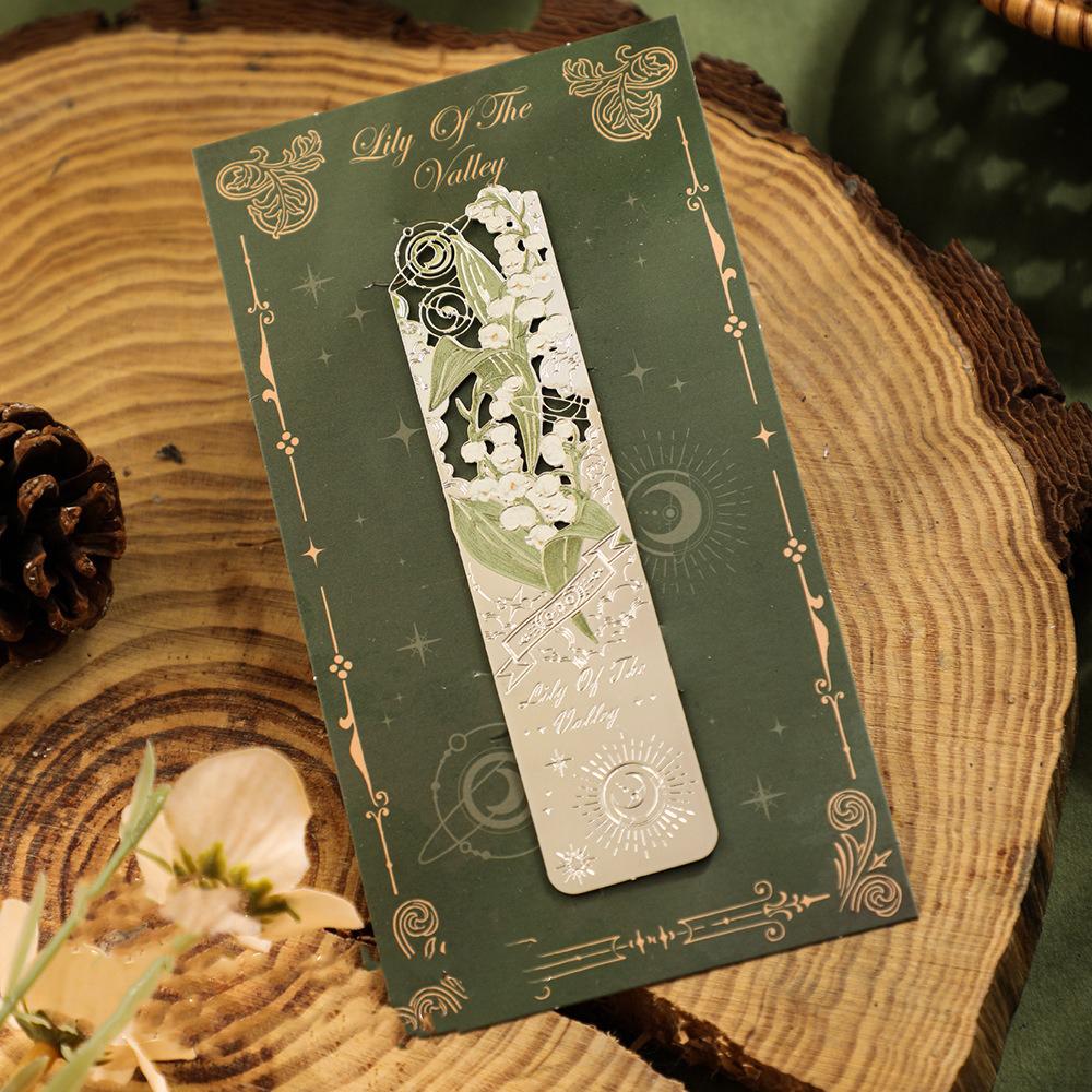 Creative Metal Chinese Style Hollow Bookmark Retro Flower Bookmark Metal Bookmark School Supplies For Children