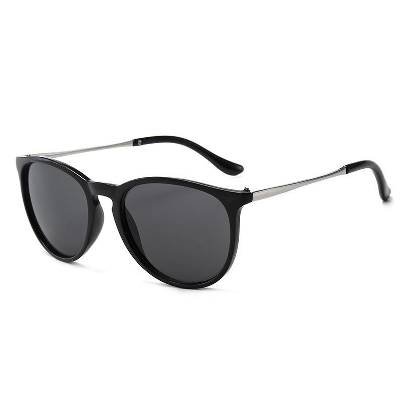 New fashion round frame sunglasses men's and women's metal trend sunglasses personalized versatile sunscreen sunglasses women