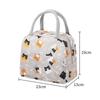 Lunch Bags Portable Thermal Insulation Cute Cartoon Print Storage Bag Children's School Lunch Box Bag Large Capacity Picnic Tote