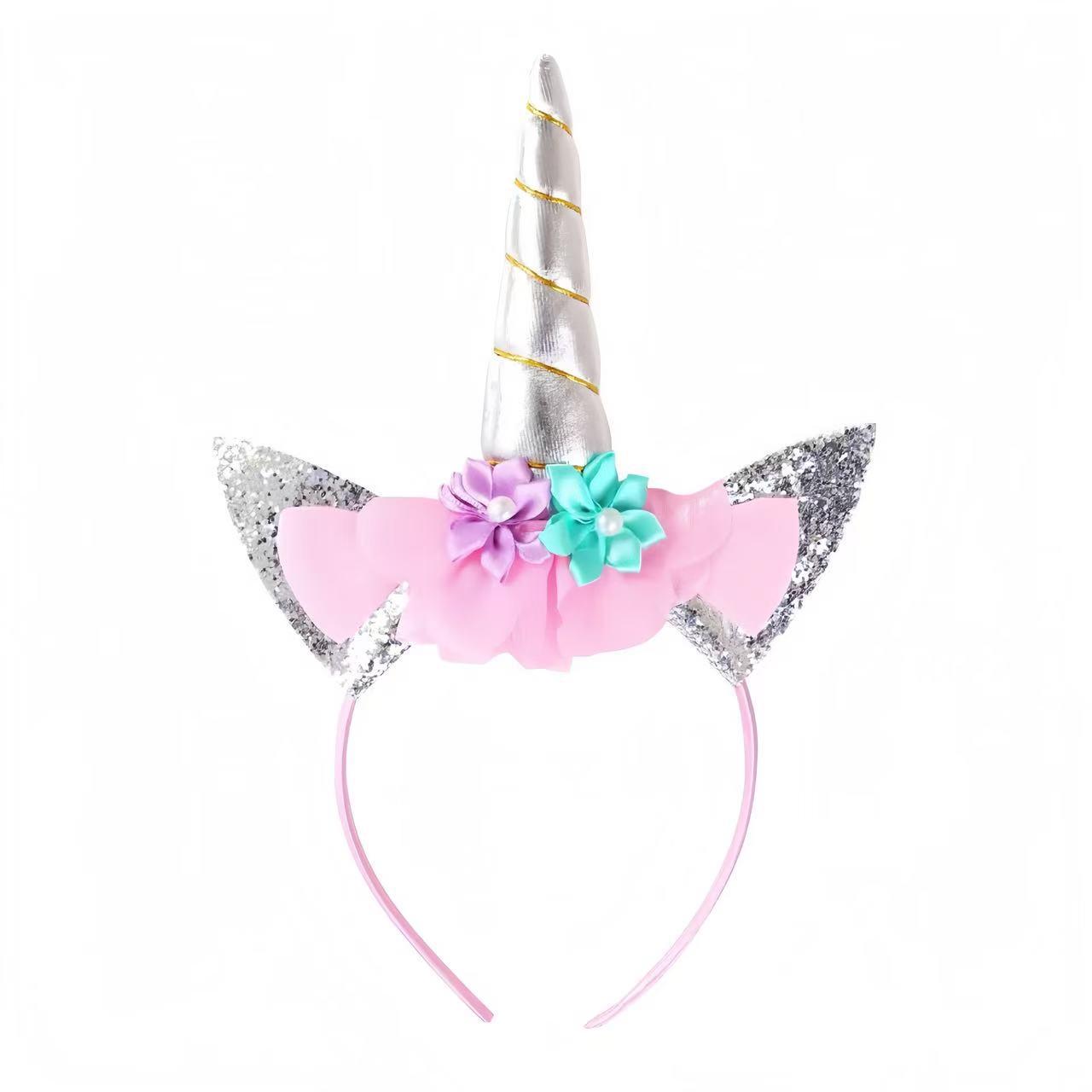 

Rainbow Unicorn Headband - Cute Halloween Hair Accessory for Girls