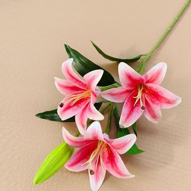 10 Heads Artificial Lily Flowers European Multi Color Bridal Fake Flower Bouquet Wedding Home Party Decoration Flowers