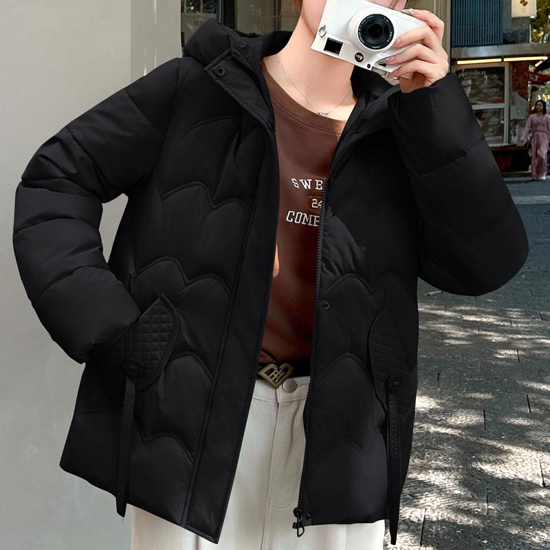 

Модное женское пальто Зимние парки с капюшоном Свободные Толстые Теплые Женские куртки M