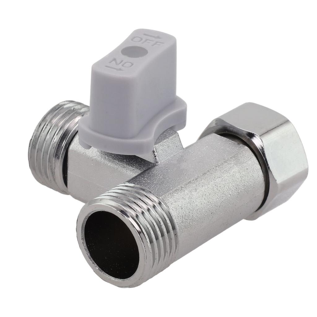 Tee Stop Valve Angle T Adapter For Bidet Handheld Sprayer Toilet Tank Tee Stop Valve For Bathroom Kitchen Applications Parts
