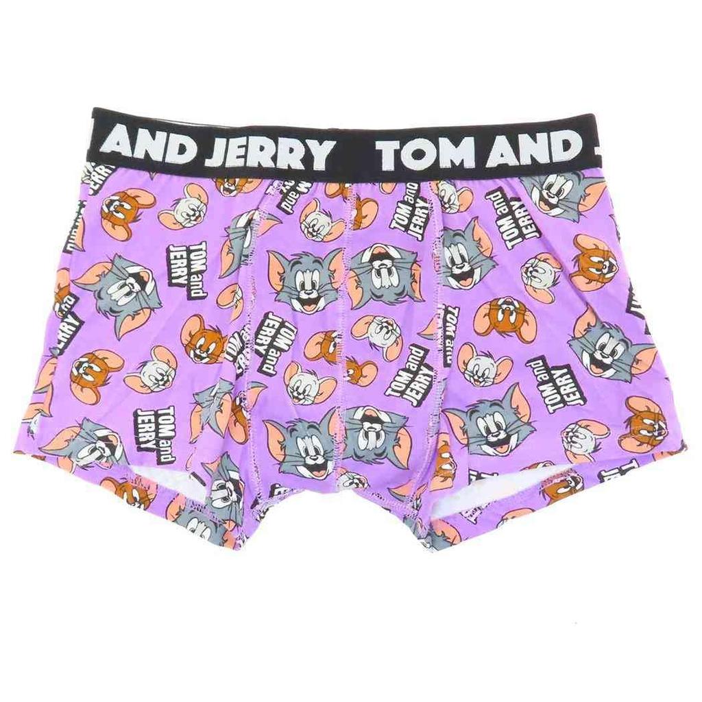 Small Planet Tom & Jerry Men's Boxer Briefs, Face PU Leather, Warner Bros., Size L