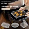 Airfryer Rist Velegnet til Airfryer Ovn Grill Rustfrit Stål Stabelbar Rist Køkkenredskaber Tilbered Flere Fødevarer