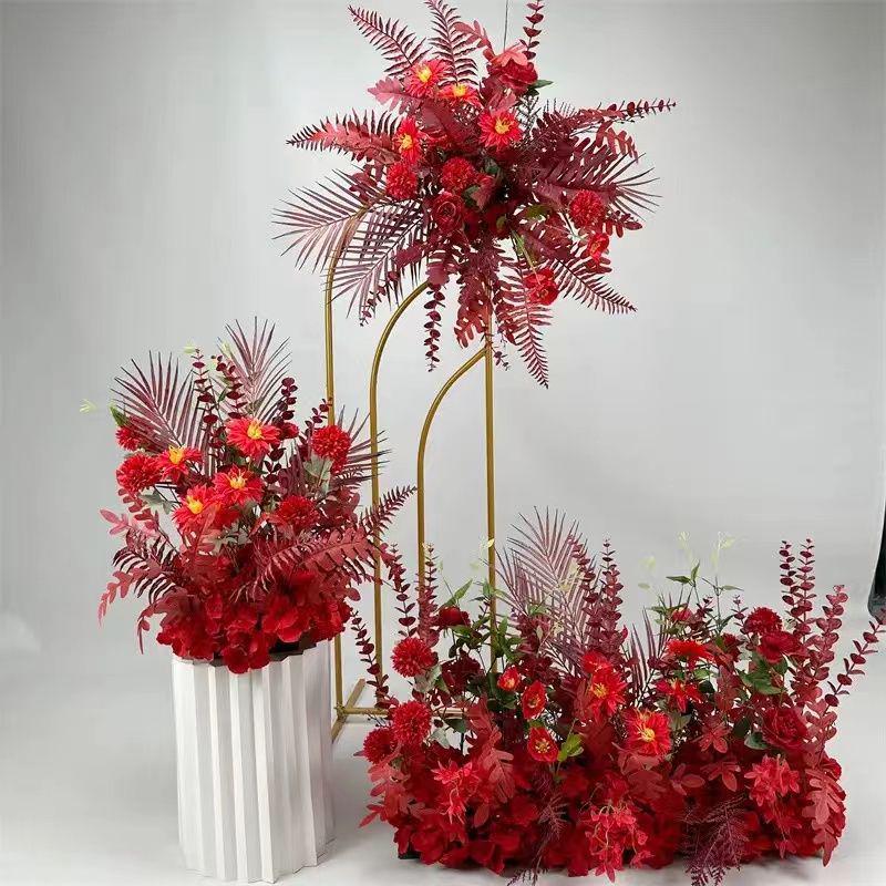 Artificial Floral Arrangements for Weddings, Multiple Colors, Road Decoration, and T-Stage Floristry