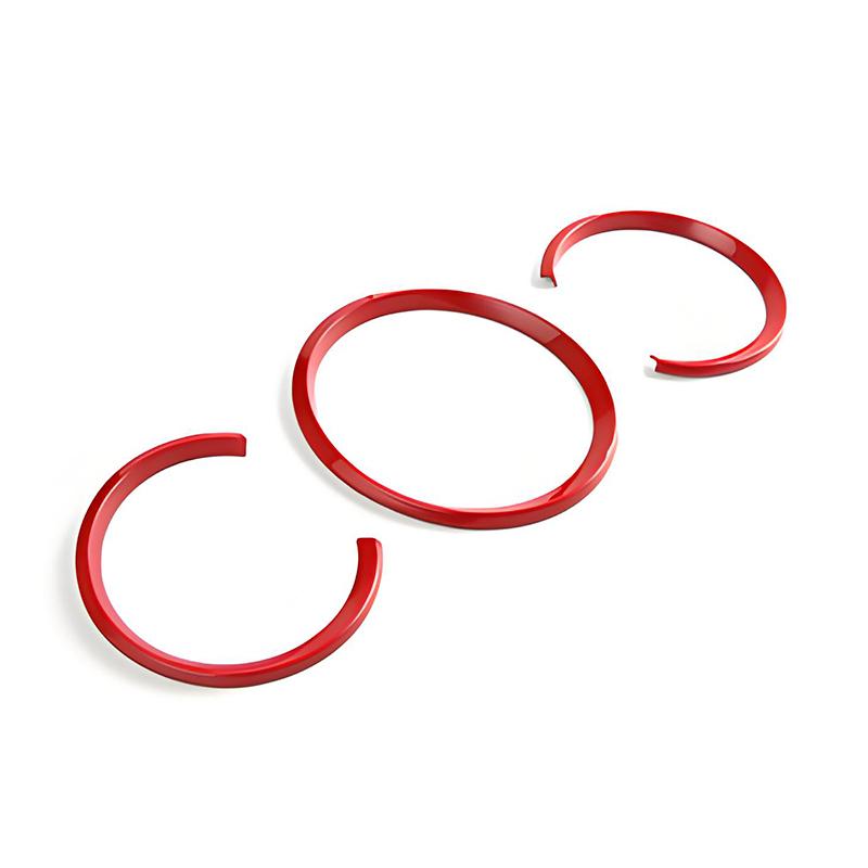 For Porsche Cayman Macan Boxster 718 987 981 Car Accessories Dashboard Gauge Trim Ring Sports Red Style