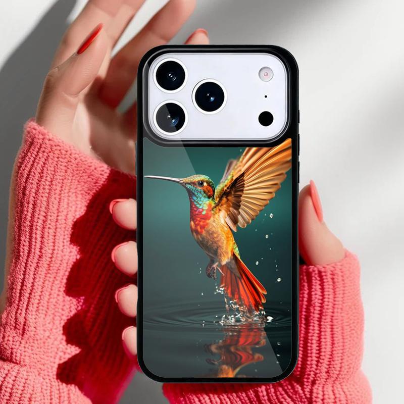 

Lovely Birds Hummingbird Phone Case for iPhone 17 16 15 14 13 Pro Max Back Cover for 12 11 Pro Coque iPhone 15 Pro
