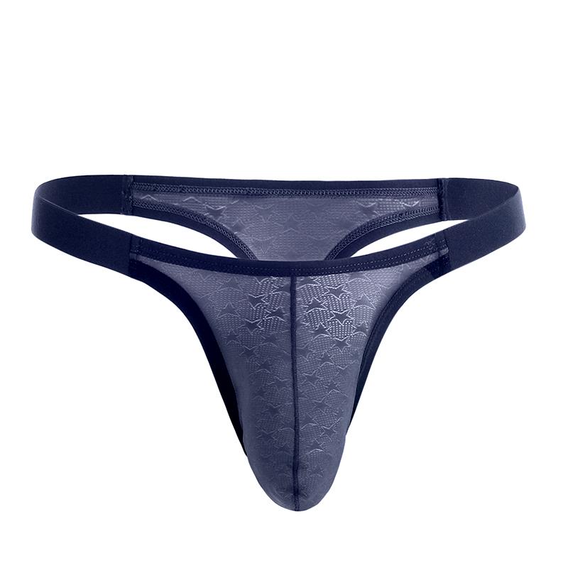 1Pc Men T-back G-string Panties Underwear Sexy Nylon Briefs Low-rise Pouch Bikinis Thongs