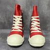 2025 High Top Shoes Men Casual Platform Women Sneakers Leather Luxury Trainers Lace Up Zip Autumn Pink Red Orange Boots