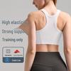 Damen Quick-Dry Stoßfester Sport-BH: Feuchtigkeitsableitendes, geripptes Fitness- und Yogatop