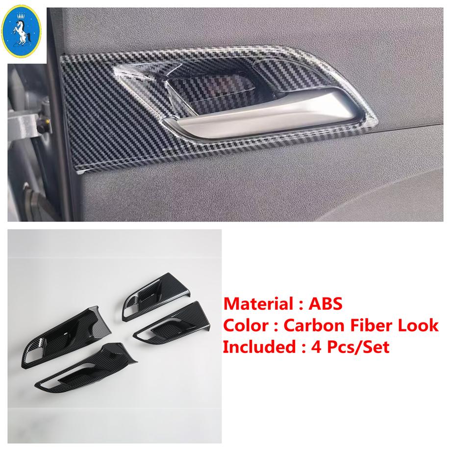 Window Lift Button / Head Lights Button / Inner Door Bowl Cover Trim For MG3 MG 3  - 2025 Carbon Fiber Look Accessories