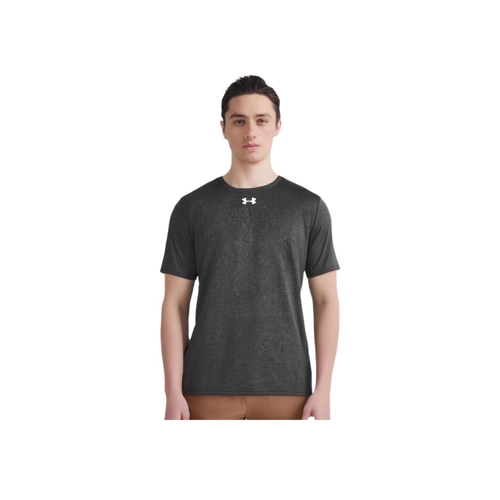 Under Armour Ua Locker 2.0 Round Neck Logo Print Loose Fit Short Sleeve T-Shirt Men T-Shirts Dark-Gray 1305775-090