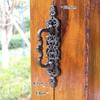 European Retro Atmosphere Garden Courtyard Cast Iron Craft Door Handle Home Wall Decoration Door Handle